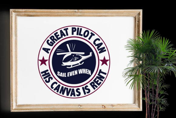 A Great Pilot: A Graphic Design Asset for Print Templates