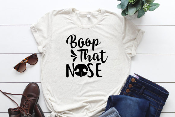 Boop That Nose: A Playful Graphic Design Asset for Print Templates