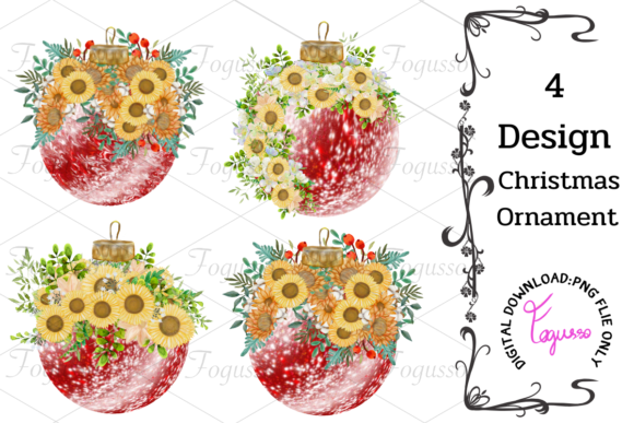 Christmas Ornament Mimi Set 2 - High-Resolution Graphics for Branding