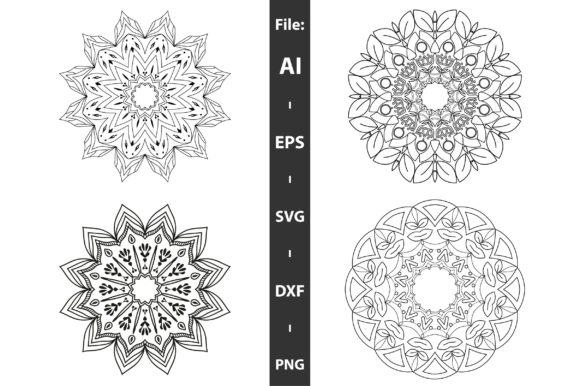 Circular Mandala Pattern Design Vector for Print Templates and Graphics