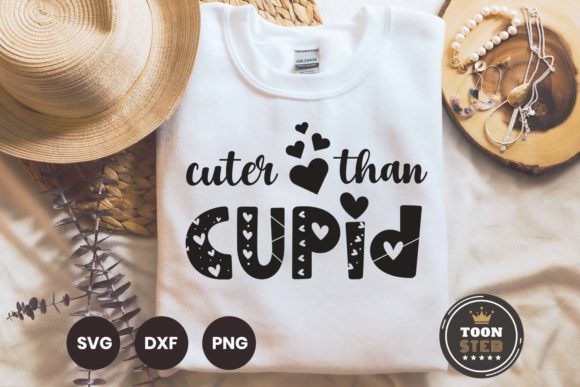 Cuter Than Cupid SVG V1 for Crafts and Graphics