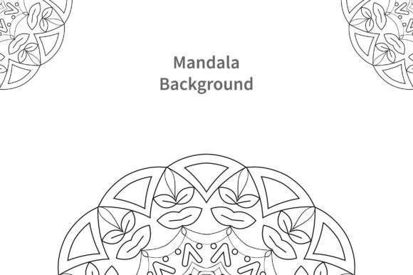 Easily Editable Coloring Mandala Design for Print Templates and Graphics
