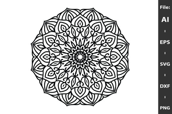 Easily Editable Mandala Graphics for Print Templates