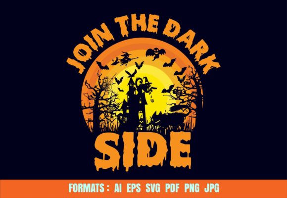 Halloween Dark Side Graphics for Print Templates