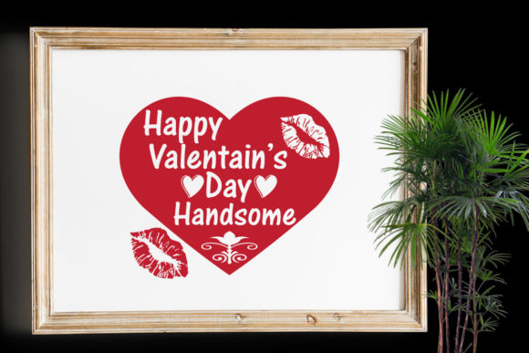 Happy Valentine’s Day Handsome Graphics for Print Templates