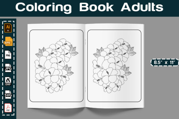 Hibiscus Flower Coloring Page for Adults - Graphics for Coloring Pages Amp