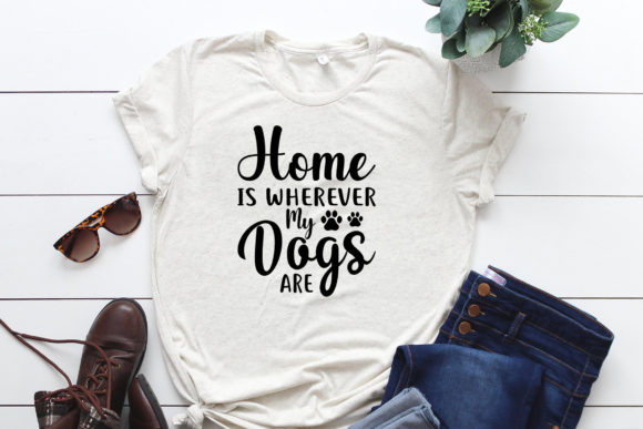 Home is Wherever My Dogs Are: A Graphic Design Asset for Print Templates