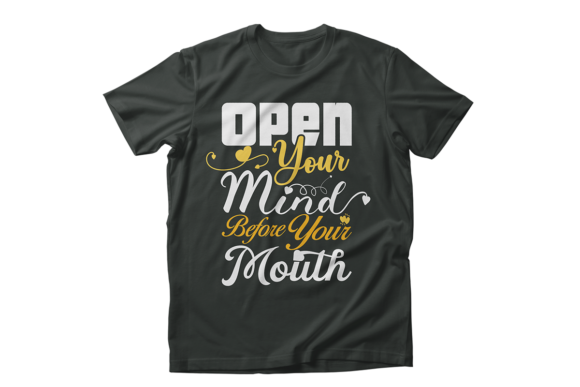 Open Your Mind Graphic Design Asset for Print Templates