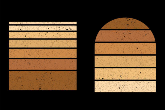 Retro Vintage Sunset Unicorn Graphics for Print Templates