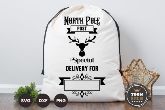 Santa Sack Svg Files for Cricut Vol 6 - Festive Graphic Templates