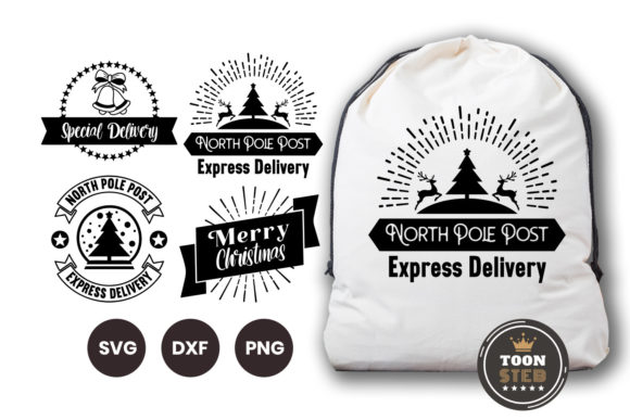 Santa Sack Svg Files for Cricut Vol 9 - Graphic Templates for Creative Projects