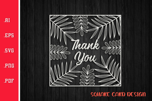 Thanks Card SVG: A Versatile Graphic Design Asset for Crafts and Digital Publishing