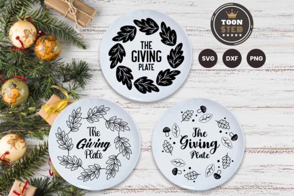 The Giving Plate SVG V5: A Modern Graphic Design Asset for Crafts and Content