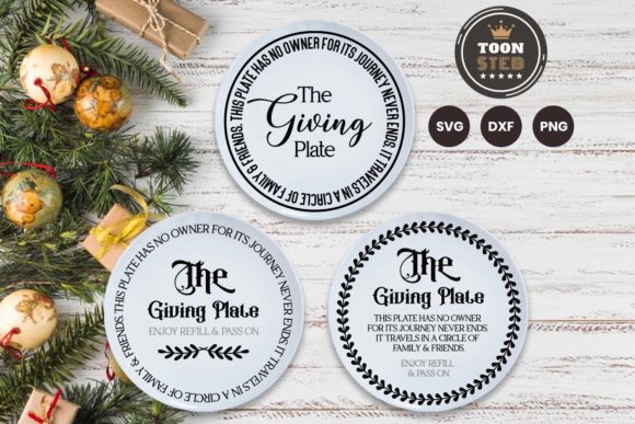 The Giving Plate SVG V7 for Graphics and Crafts