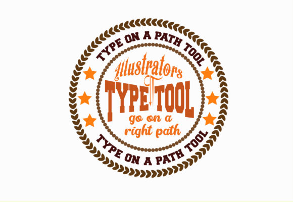 Type on a Path Tool for Print Templates and Graphics