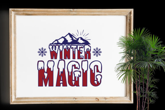 Winter Magic Graphics for Print Templates